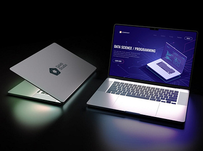 MacBook Pro In Dark android branding design ios laptop macbook macbook pro mobile mockup mockup device neon phone mockup photoshop presentation realistic theme touchscreen ui ux web