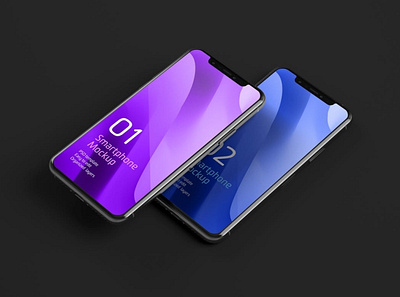 FREE Smartphone Screen Mockup Set branding dark iphone design display mockup free identity iphone 11 mock up mockup mockup set photoshop pro responsive responsive screen screen screen devices screen mockup smartphone smartphone screen ui