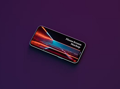 Neon Landscape iPhone Screen Mockup branding design free freebie identity iphone 11 iphone screen landscape iphone mock up mockup mockup set neon neon landscape photoshop responsive screen screen devices screen mockup smartphone screen ui