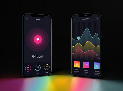 FREE iPhone in Dark branding design free freebie identity iphone iphone screen landscape iphone mock up mockup mockup set neon landscape photoshop pro responsive screen screen devices screen mockup smartphone screen ui