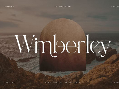 Wimberley - Elegant Serif Font alternates branding classy elegant fancy fashion font ligatures logo luxury modern modern font sans serif sans serif font serif serif font stylish font trendy typeface typography