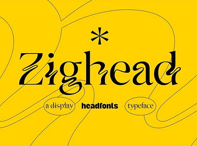 Zighead Display Font alternates branding classy display font elegant fancy fashion ligatures logo luxury modern modern font sans serif sans serif font serif serif font stylish font trendy typeface typography