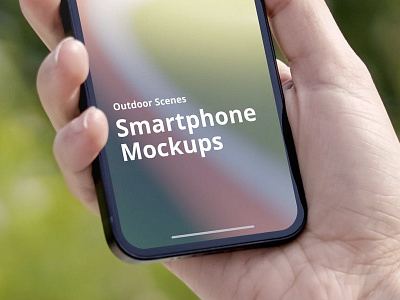 Phone 12 Mockup Outdoor Scenes