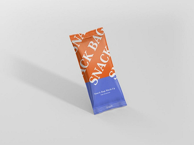 Snack Foil Bag Mockup