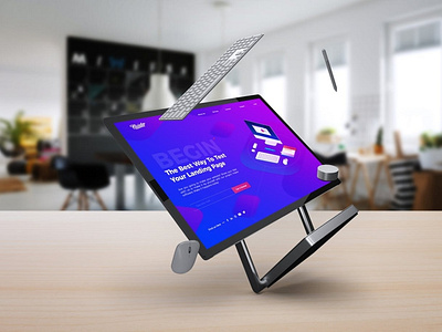 Surface Studio Screen Mockup