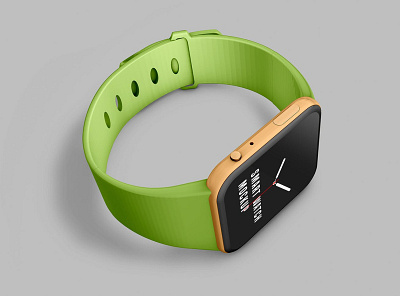 Smart Watch Mockup amazfit android apple clock design device display fitbit fitness ios latest mockup smart smartwatch touch ui ux watch wear wristband