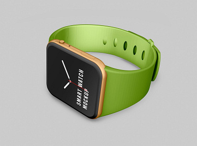 Smart Watch Mockup amazfit android apple clock design device display fitbit fitness ios latest mockup smart smartwatch touch ui ux watch wear wristband