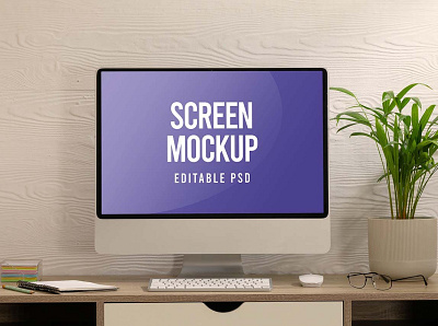 Screen Mockups abstract clean device display edit editable laptop mac macbook mockup phone psd realistic screen screens simple smartphone ui ux web