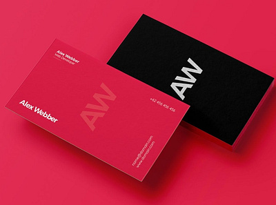 Creative Business Card advertising agency black brand identity branding bright business business card corporate creative design graphic design hipster identity modern name pink print print template tag