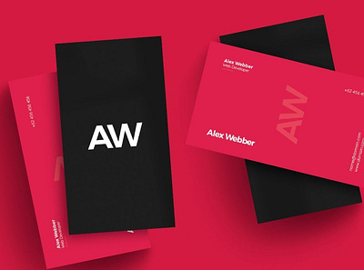 Creative Business Card advertising agency black brand identity branding bright business business card corporate creative design graphic design hipster identity modern name pink print print template tag