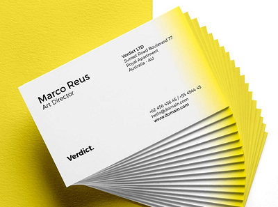 Minimal Business Card agency business business card business cards card corporate creative drip edit hipster identity ink minimal modern name photoshop psd simple tag yellow
