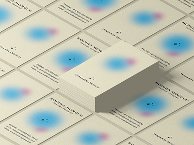 Minimalist Gradient Business Card