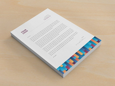Cool Colorful Stripes Stationery abstract brand stationery branding business card clean colorful cool corporate corporate identity creative identity letterhead logo design minimal modern pattern print simple stationery visual identity