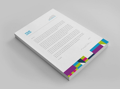 Cool Colorful Stationery brand stationery branding business card clean colorful cool corporate corporate identity creative identity letterhead logo design minimal mockup modern pattern print simple stationery visual identity