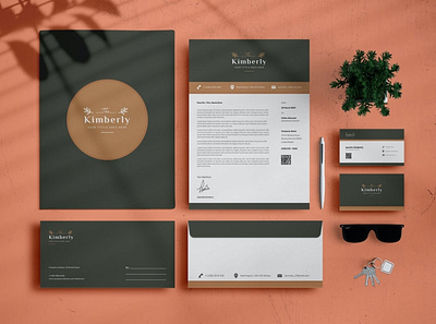 Branding Identity & Stationery Set agency brand brand identity branding business card clean company corporate creative envelope folder graphic design identity letterhead modern print simple stationery word