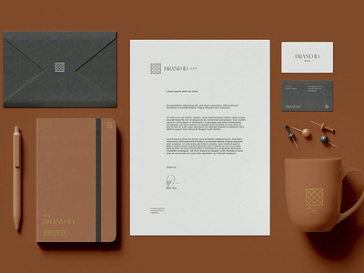 Office Stationery Set Mockup by Envato Elements on Dribbble