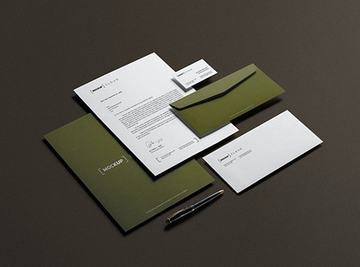 Corporate Stationery Branding Mockup advertising brand brand stationery branding business company corporate documents envelope folder identity letterhead mockup photo presentation print print template psd showcase stationery