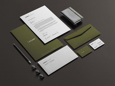 Corporate Stationery Branding Mockup