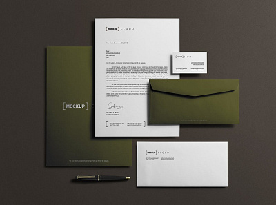 Corporate Stationery Branding Mockup advertising brand brand stationery branding business company corporate documents envelope folder identity letterhead mockup photo presentation print print template psd showcase stationery