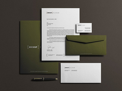 Corporate Stationery Branding Mockup