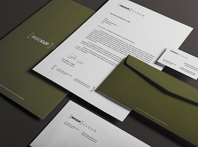 Corporate Stationery Branding Mockup advertising brand brand stationery branding business company corporate documents envelope folder identity letterhead mockup photo presentation print print template psd showcase stationery