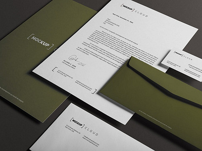 Corporate Stationery Branding Mockup