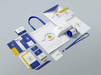 Business Stationery Mockup Scenes bag brand stationery branding brochure business card corporate design flyer identity letterhead logo design mockup office presentation print psd showcase simple stationery template