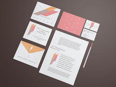 Corporate Stationery Branding Mockups