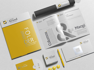 Branding Stationery Mockups brand stationery branding branding stationery business corporate craft eco envelope folder graphic design identity logo mockup office presentation realistic showcase stationery stationery branding template