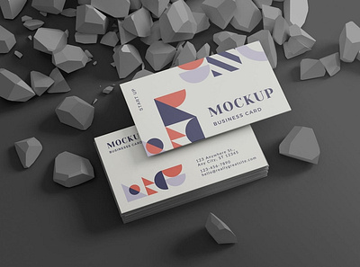 Fashionable Business Card Template 3d brand identity brand stationery branding stationery business business card business cards card clean corporate design fashion graphic design identity mockup presentation stationery template texture visual identity