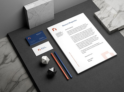 Stationery Branding Mockup advertising brand branding business card corporate design identity letter logo logo identity mockup paper print print template stationery style template visual visual identity