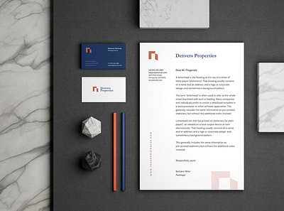 Stationery Branding Mockup advertising brand branding business card corporate design identity letter logo logo identity mockup paper print print template stationery style template visual visual identity