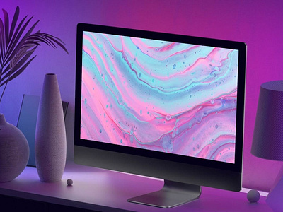 Violet iMac Mockups