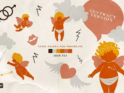 Free Baby & Cupids Procreate Stamps brush brushes cupid digital digital art love paint procreate procreate app procreate art procreate brush procreate brushes procreate stamp procreate stamps stamp stamps texture textures valentine valentines