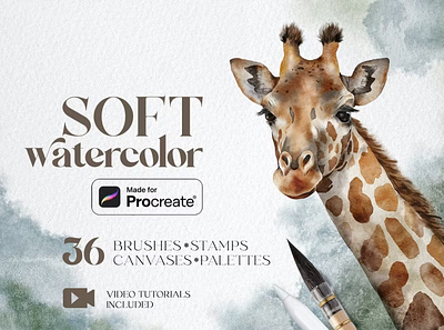 Free Soft watercolor Procreate brushes art brush brushes design digital art paint painting procreate procreate app procreate art procreate brush procreate brushes procreate paint procreate painting procreate watercolor realistic soft watercolor watercolor paint watercolor painting