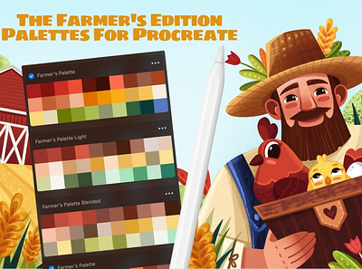 The Farmer’s: Procreate Brushes book brush brush set brushes bundle drawing farmer farmers illustration illustrator kids palettes photoshop playful procreate procreate art procreate brush procreate brushes procreate illustration sketching