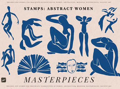 Masterpieces Stamp abstract aesthetic ages antiquity art body david expressionism line line art matisse middle nature nude poster poster design poster template stamp stamps women
