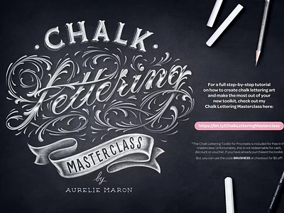 Chalk Lettering Toolkit blackboard chalk design digital art graphic design lettering lettering toolkit poster procreate procreate app procreate brush procreate brushes text texture textures tittle toolkit type type design typography