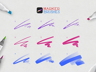 Free Marker Procreate Brushes