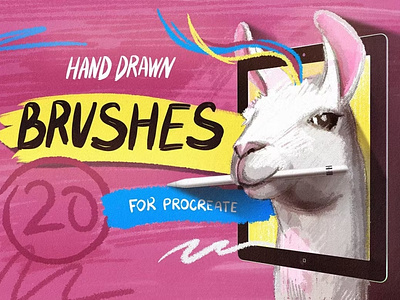 Free Hand Drawn Brushes for Procreate