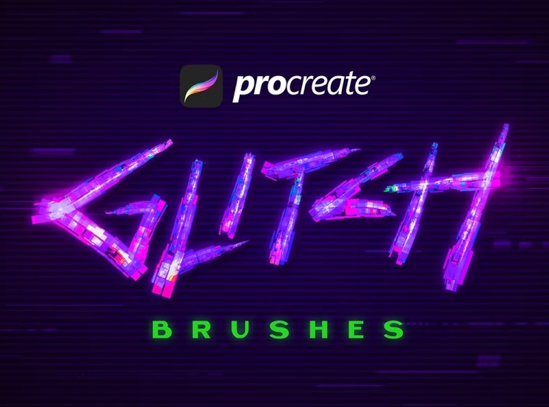 glitch brush procreate free
