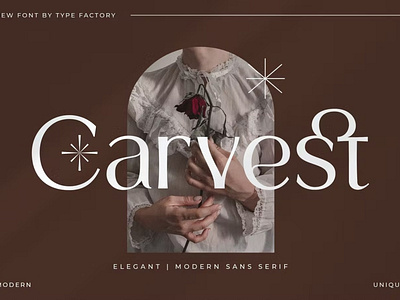 Free Carvest - Elegant & Modern Sans Serif Font