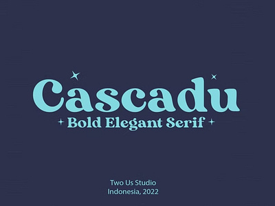 Free Cascadu - Bold Elegant Serif Font