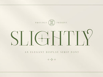 Free Slightly - Elegant Display Serif
Font