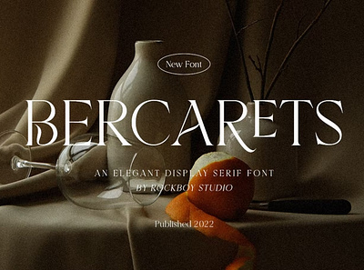 Free Bercarets - Elegant Display Serif Font calligraphy design display font display typeface font font awesome font family fonts handwritten modern font modern fonts sans serif sans serif font script serif font simple type typedesign typeface vintage font