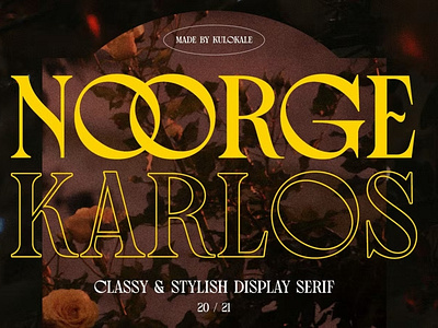 Free Noorge Karlos Vintage & Classy Display Serif Font