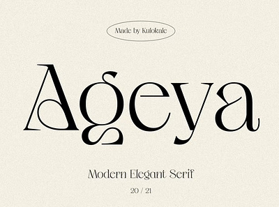 Free Ageya - Modern Elegant Serif Font calligraphy display font display typeface elegant font font font awesome font family fonts handwritten lettering modern font modern fonts sans serif sans serif font script serif font type typedesign typeface vintage font