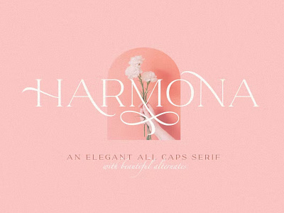 Free Harmona - Elegant & Stylish Serif Font calligraphy display font display typeface elegant font font font awesome font family fonts handwritten lettering modern font modern fonts sans serif sans serif font script serif font type typedesign typeface vintage font