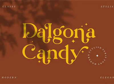 Free Dalgona Candy - Font calligraphy display font display typeface elegant font font font awesome font family fonts handwritten lettering modern font modern fonts sans serif sans serif font script serif font type typedesign typeface vintage font