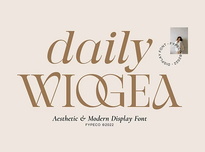 Free Daily Wiogea Display Font calligraphy design display font display typeface elegant font font font awesome font family fonts handwritten lettering modern font modern fonts sans serif sans serif font script serif font type typeface vintage font